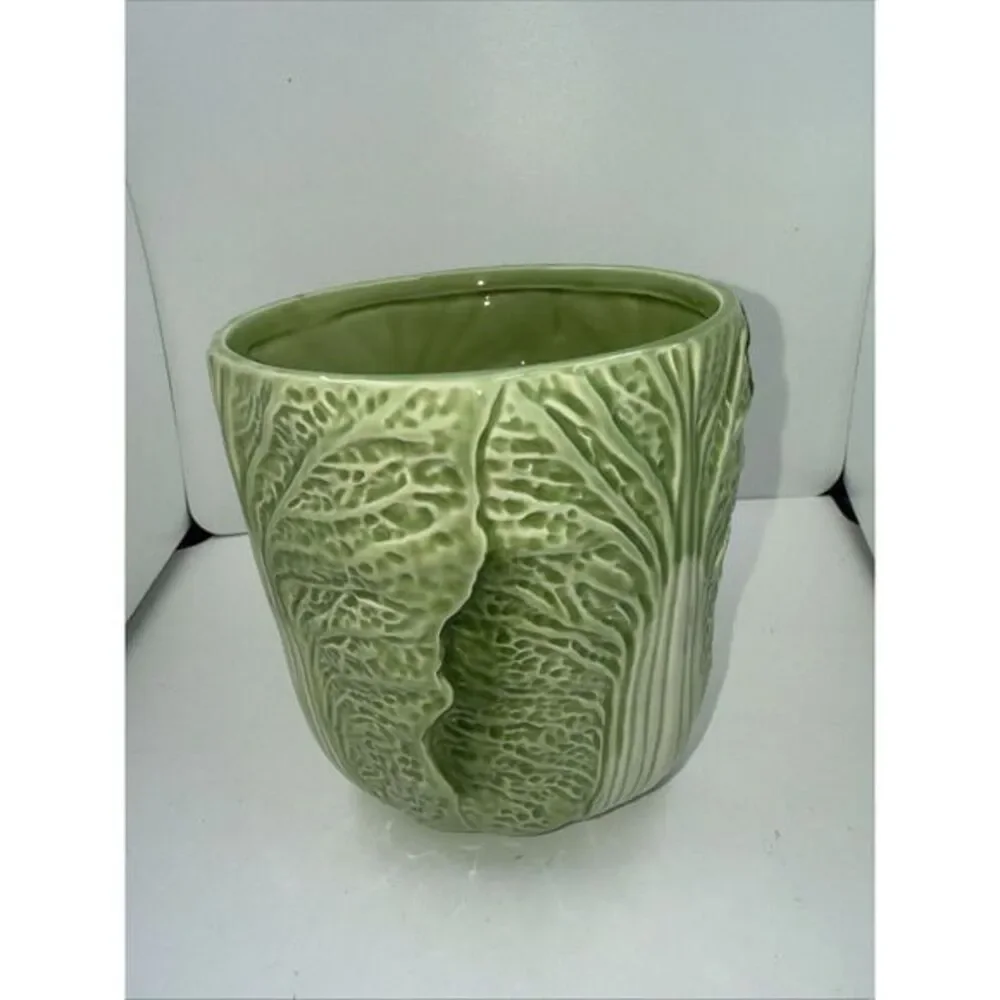 Vintage H&HD Cabbage Lettuce Planter Jar Canister‎ 1990 No Lid